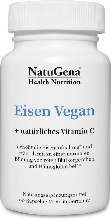 Produktbild NatuGena Eisen vegan 90 Kapseln (90 Stück, Kapseln)