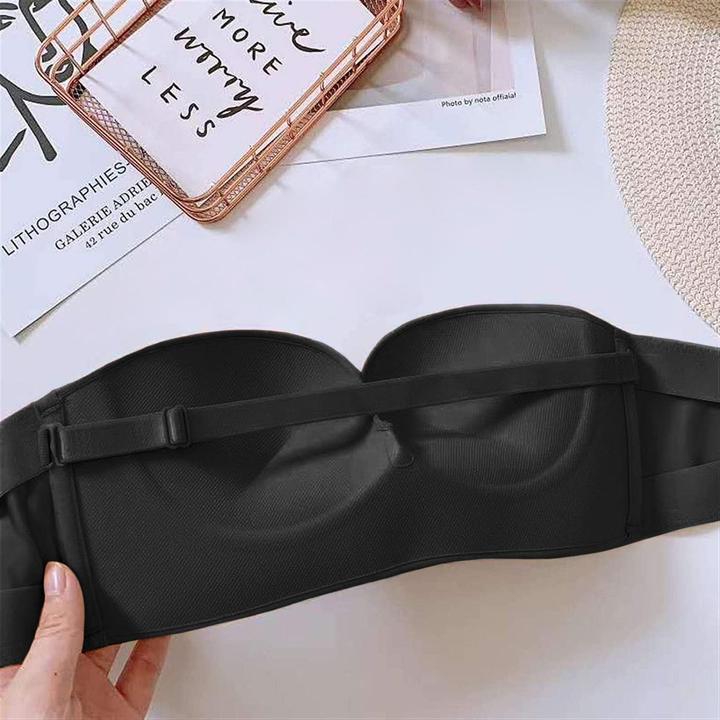 Actual product image JTI Strapless push-up bra, additional button placket at the front, black - 75C (Single pack, 75 C)