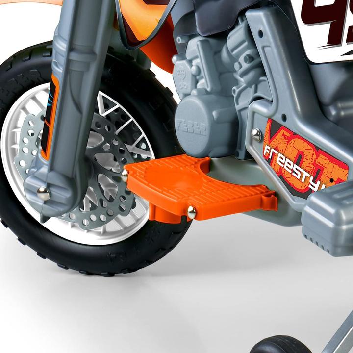 Produktbild Feber Orangefarbenes 6-V-Batterie-Cross-Motorrad für Kinder (6 V)