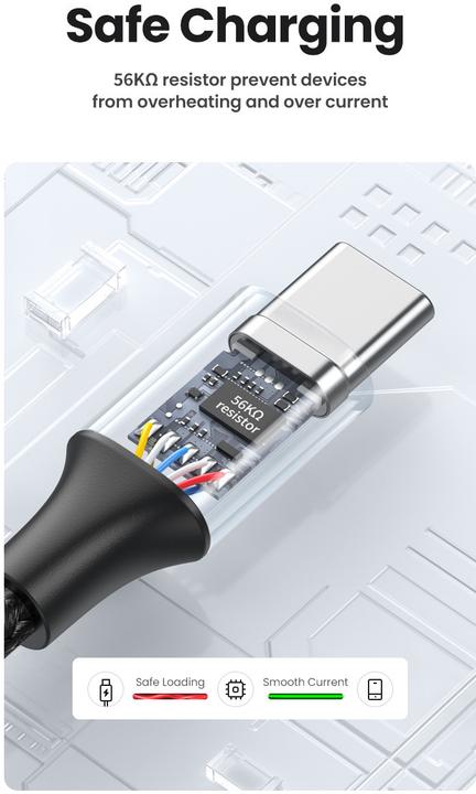 Actual product image Ugreen USB Typ A – USB C (1 m, 15 W)