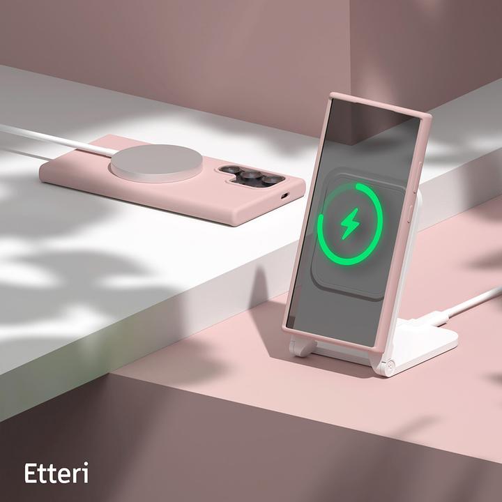 Actual product image Etteri Silicone case for Samsung Galaxy S25 Ultra light pink (Samsung Galaxy S25 Ultra)