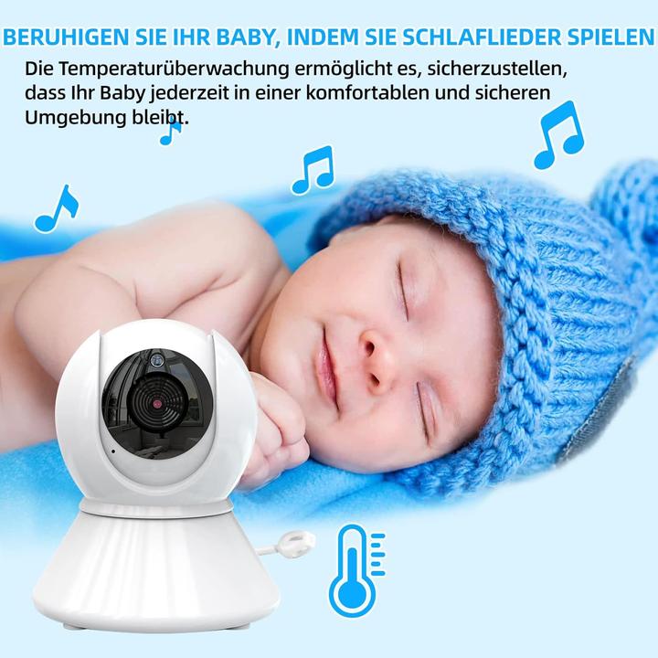 Actual product image Burnnove Video Babyphone mit Kamera und Nachtsicht (Video & Audio, 300 m)
