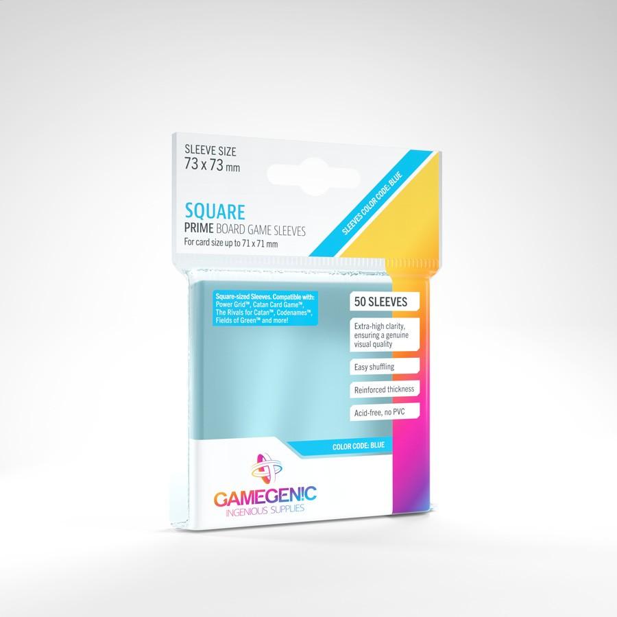 Gamegenic GGS10061 - MATTE quadratische Hüllen 73 x 73 mm - Transparent (50 Hüllen)