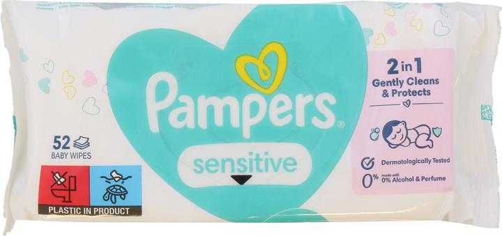Actual product image Pampers Sensitive (52 pcs.)