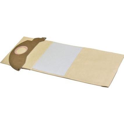 Invest, Accessori per aspiratori industriali, Sacchetti per aspirapolvere in carta ecologica KARCHER 2501 / 2601 plus / NT181 / WD2500M (5 pezzi)