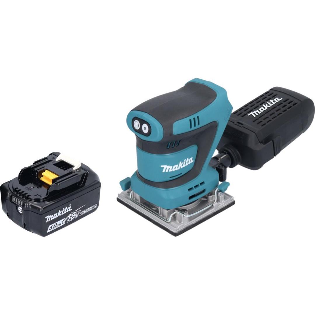 Thumbnail - Makita, Schleifmaschine + Poliermaschine, DBO 484 M1 Akku Schwingschleifer 18 V 112 x 102 mm + 1x Akku 4,0 Ah - ohne Lad...