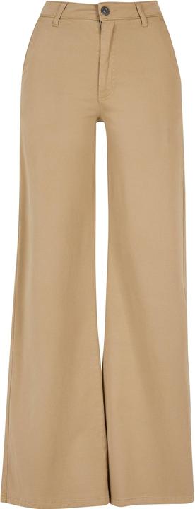 Actual product image Urban Classics Ladies High Waist Wide Leg Chino Pants (34)