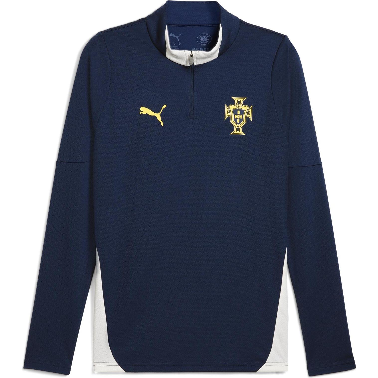 Puma, Herren, Sportshirt, FPF Training 1/4 Zip Top (S), Blau, S