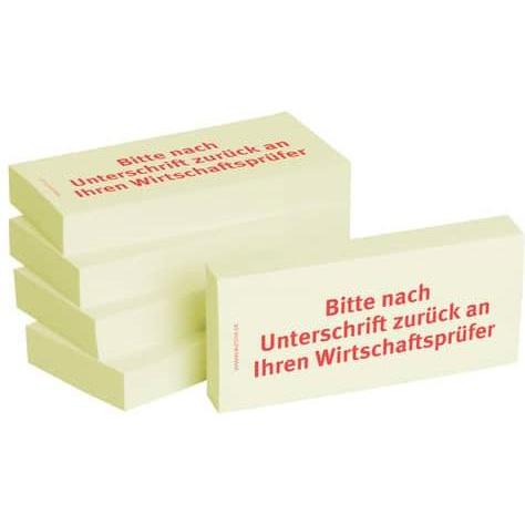 Bizstix, Haftnotiz, Notiz 'Wirtschaftspr. 75x35mm