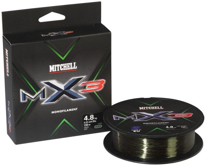Actual product image Mitchell MX3 Mono Green Vert (8.70 kg, 0.35 mm)