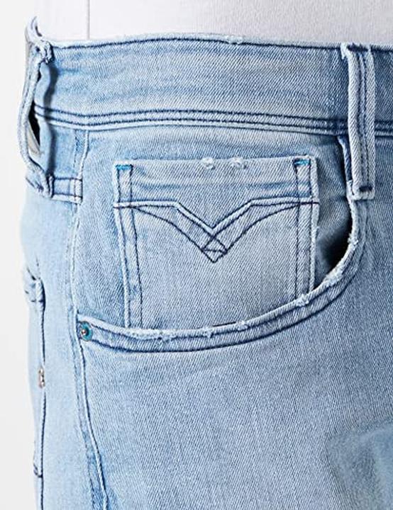 Actual product image Replay Anbass Men's Slim Fit Casual Stretch Denim Jeans (W28/L34)