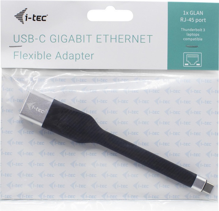 Immagine prodotto i-tec USB-C auf Gigabit Ethernet Flat Adapter (USB-C 3.1 Gen 1, RJ45 (1x))