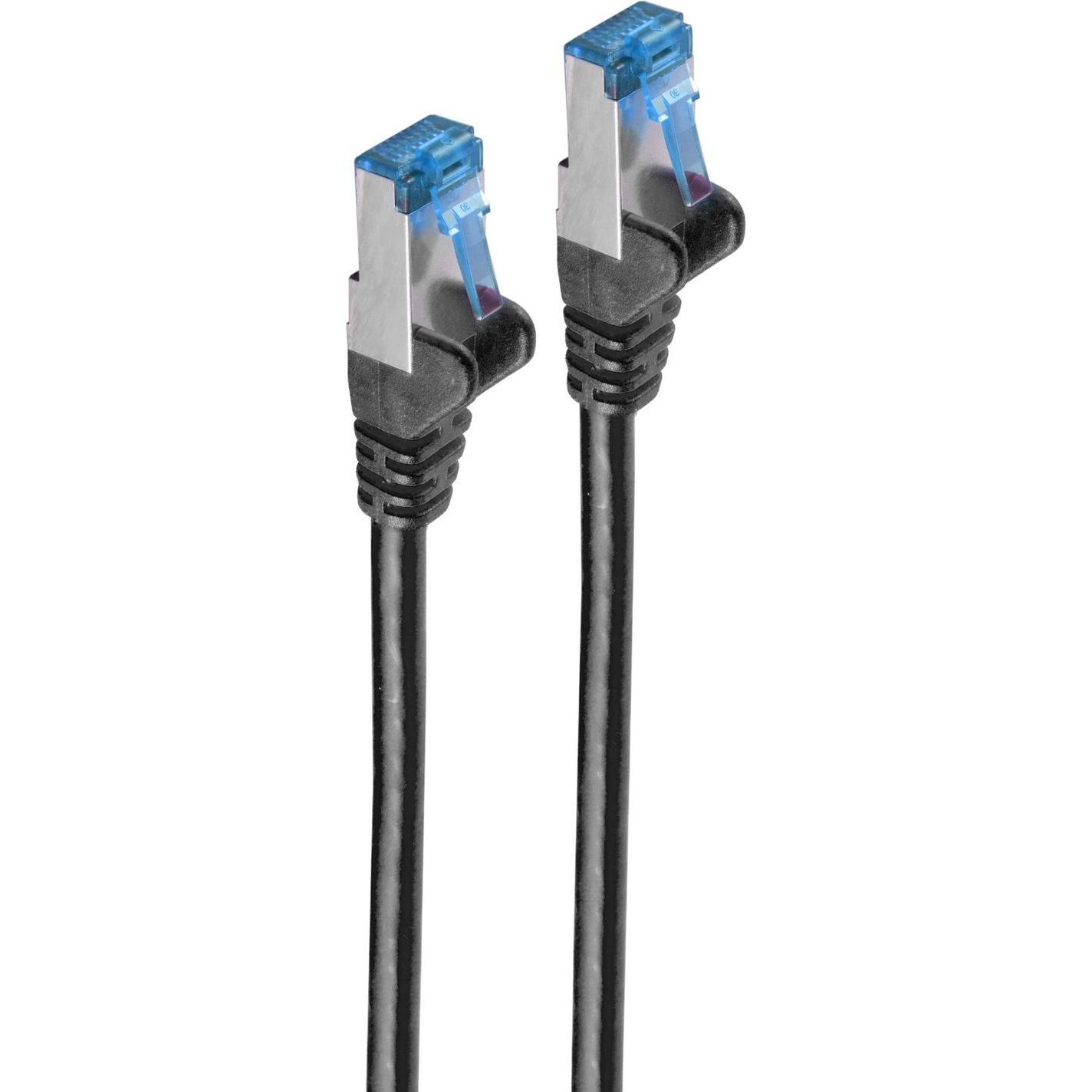 Shiverpeaks -BASIC-S--Netzwerkkabel-Patchkabel, cat 6A, S/FTP, PIMF, schwarz, 0,25m (S/FTP, CAT6a, 0.25 m) (BS75711-0.25S)