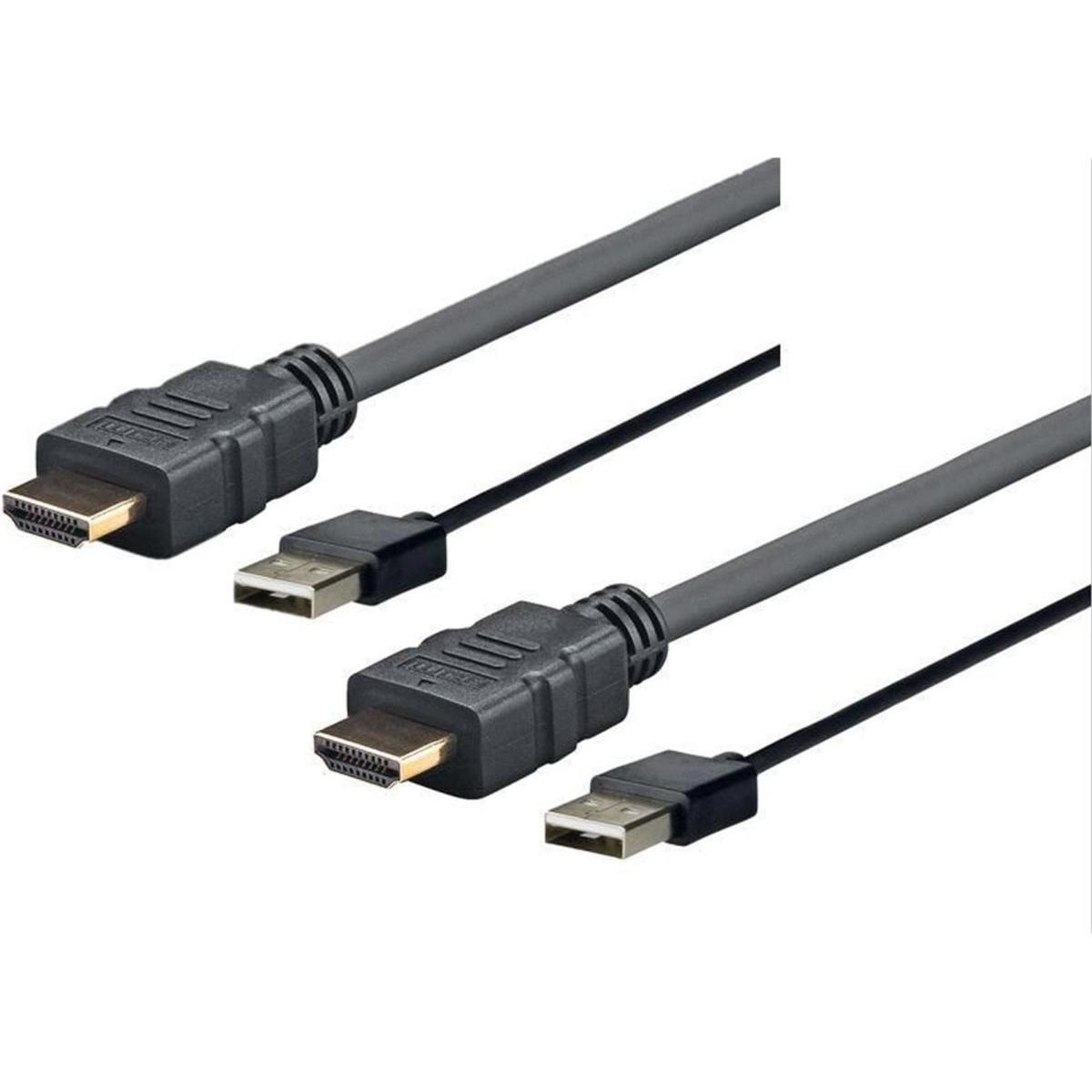 Vivolink Kabel USB USB-A - HDMI 5 m Schwarz (PROHDMIUSB5) (5 m, HDMI), Video Kabel