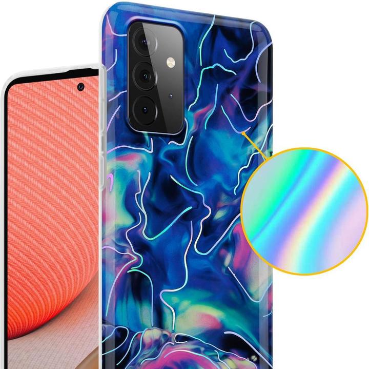 Image du produit Cadorabo Couverture IMD TPU Marbre coloré (Samsung Galaxy A72)