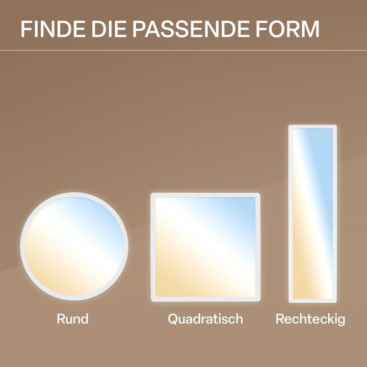 Actual product image B.K.Licht SHALLOW ultraflaches LED Panel, IP44, weiss, 580x200 (3000 lm)