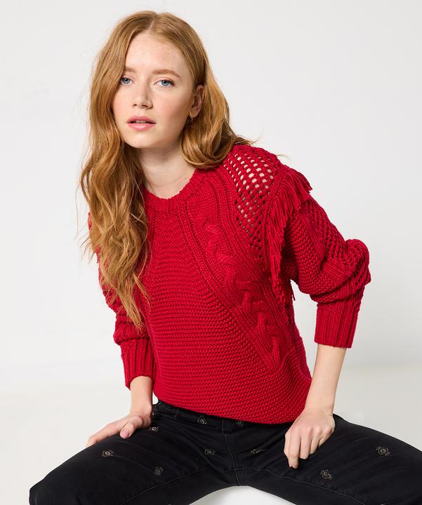 Produktbild Joe Browns Red Cable Knit Jumper (38)