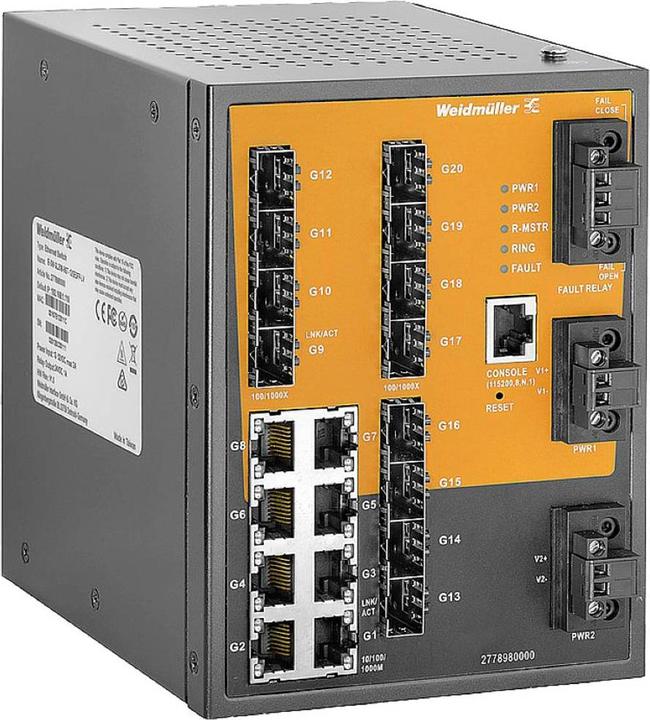 Weidmüller Commutateur managed Gigabit (8 ports)