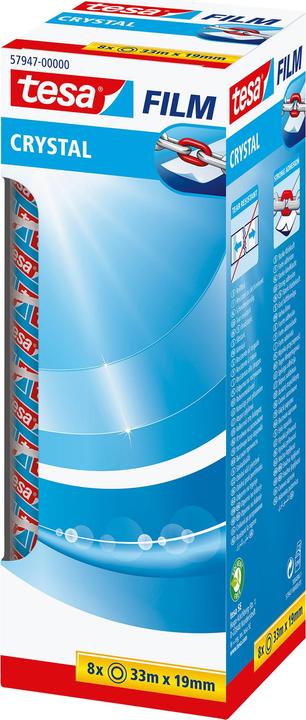 tesa tesafilm 8x CRYSTAL Klebeband (19 mm)