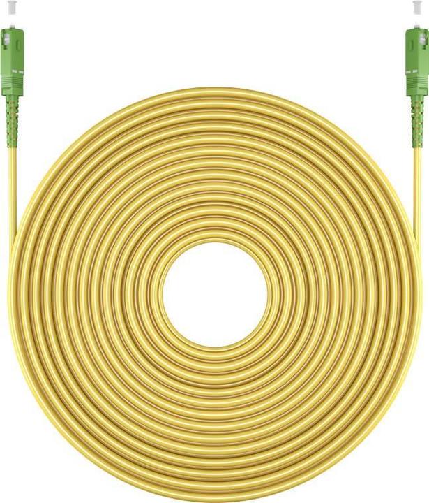 Image du produit Goobay Câble à fibre optique FTTH, monomode OS2 jaune, jaune simplex, 5 m (S/UTP, CAT6a, 5 m)