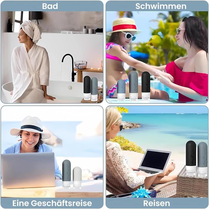 Immagine prodotto Swissdetector Set Wiederbefüllbare Reiseflaschen (Sacchi liquidi)