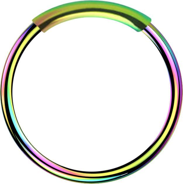 Image du produit Star Piercing Anneau de nez sans fin coloré (sans laiton, Acier chirurgical 316L)