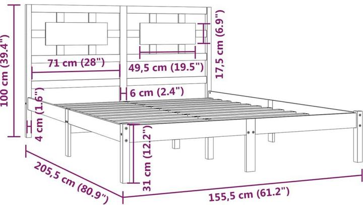 Produktbild vidaXL Erik (150 x 200 cm)