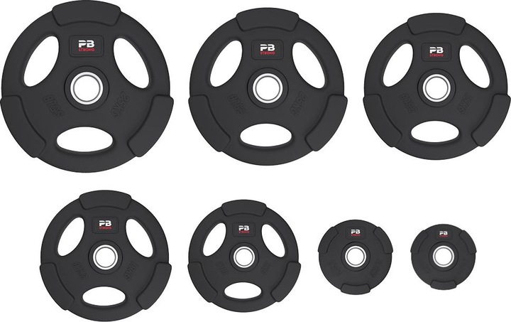 Immagine prodotto Perform Better Piastra di peso a 3 maniglie gommata nera (pz) (1 x 10 kg)