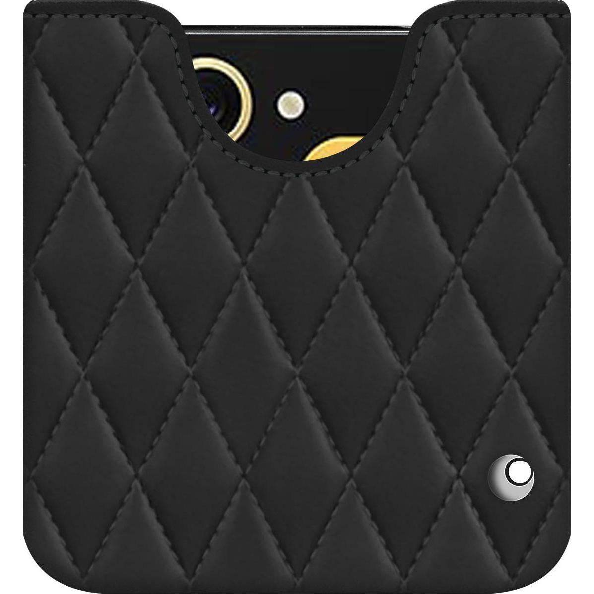 Thumbnail - Noreve Lederschutzhülle (Samsung Galaxy Z Flip6), Smartphone Hülle, Schwarz