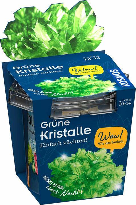 Kit Coltiva Cristalli Verdi Kosmos, Esperimento Scientifico Per Bambini Da 10 Anni, Crescono In Una Notte, Con Portagioie