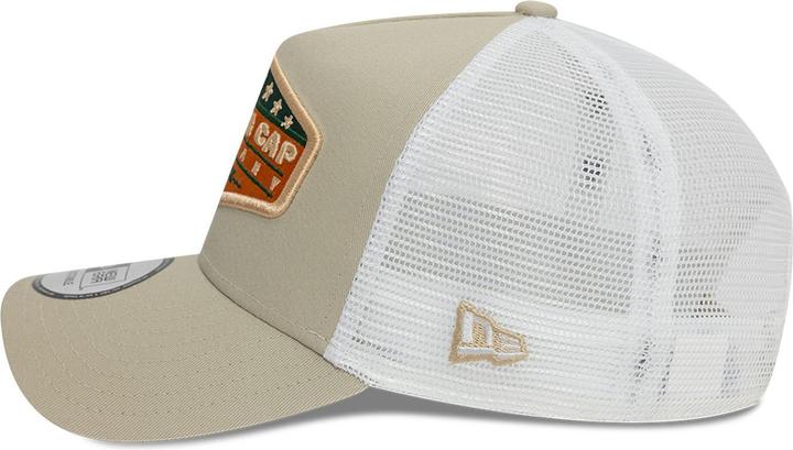Image du produit New Era Casquette A-Frame Mesh Trucker - Vintage Brand Beige (Taille unique)