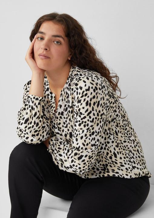 Immagine prodotto s.Oliver Bluse Tunikabluse aus Viskosemix mit All-over-Print (52)