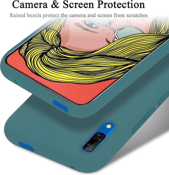 Image du produit Cadorabo TPU Liquid Silicone Case Cover (Huawei P Smart Z, Huawei Y9 Prime (2019), Huawei Enjoy 10 Plus)