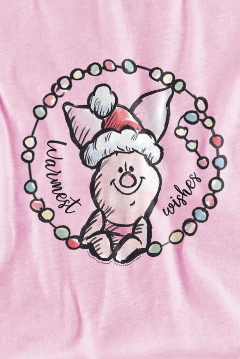 Actual product image Winnie the Pooh Childrens/Kids Warmest Christmas Wishes Piglet T-Shirt (128)