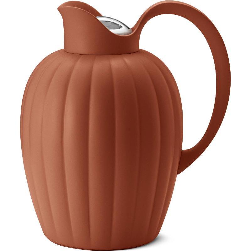 Georg Jensen BERNADOTTE Thermoskanne L, Thermoskanne, Braun