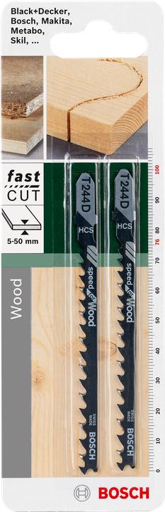 Produktbild Bosch Zubehör Stichsägeblatt HCS, T 244 D Speed for Wood