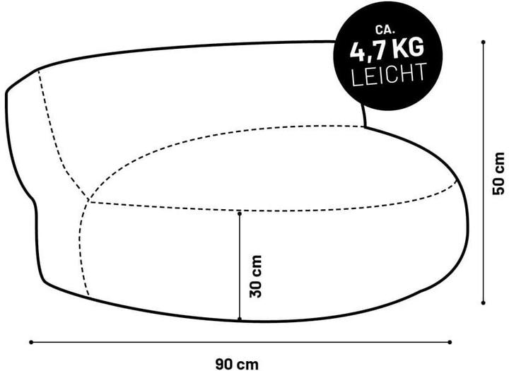 Produktbild Lumaland Sitzsack-Sofa, 320 l Polyester (PES)/Textil, Hellgrün
