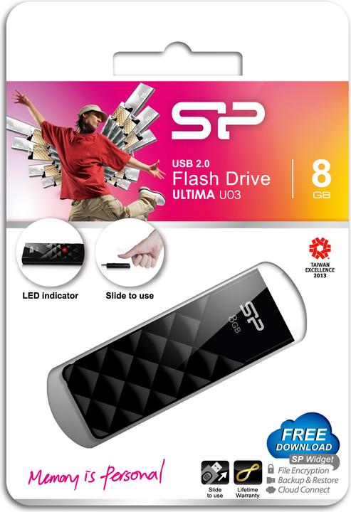Image du produit Silicon Power Ultima U03 (8 Go, USB-A)
