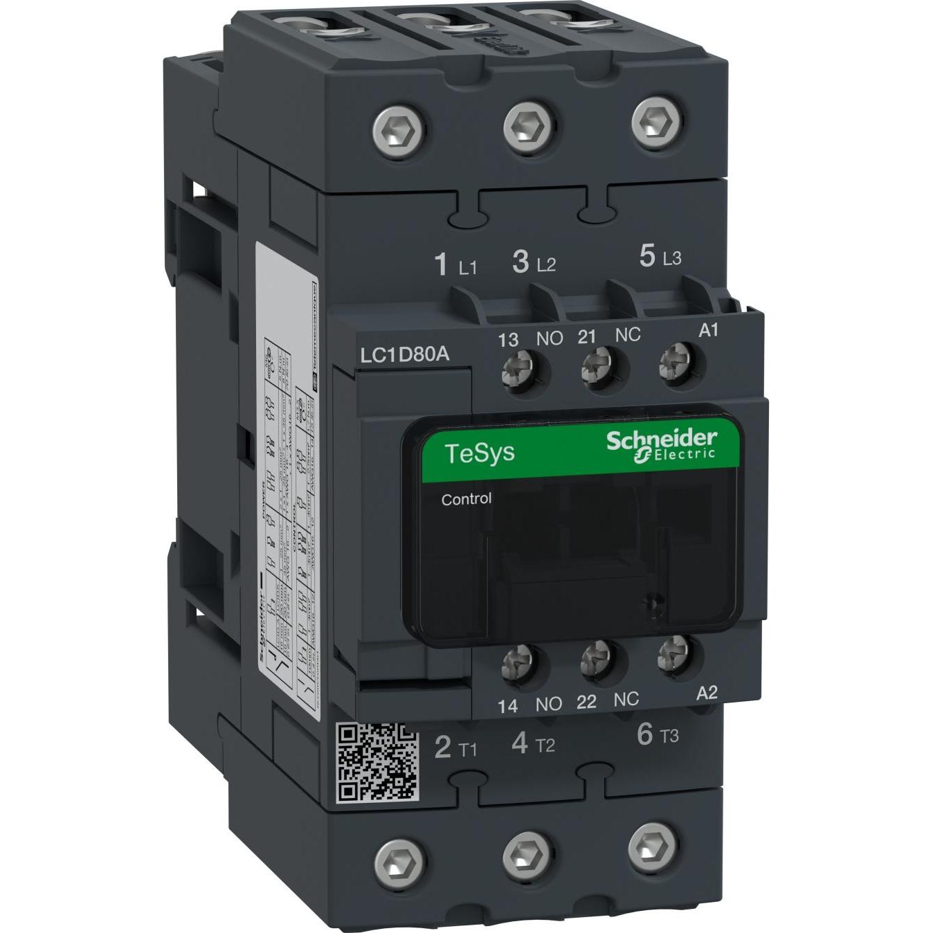 Schneider Electric LC1D80AF7 LC1D 3p +1S+1Ö 37 kW 80 A 400 V AC3 Spul Leistungsschütz, Relais