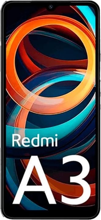 Actual product image Xiaomi Redmi A3 (128 GB, Midnight Black, 6.71", Dual SIM, 4G)