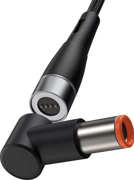 Produktbild Baseus Zinc Magnetic Cable, USB-C to DC 100W, PD, 2m, angled (black) (2 m, 100 W)