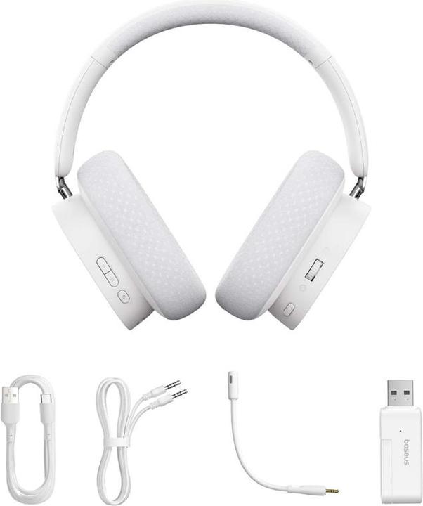 Produktbild Baseus Wireless Gaming Headset AeQur GH02, BT / Wi-FI / Wired, Black (Kabelgebunden, Kabellos)