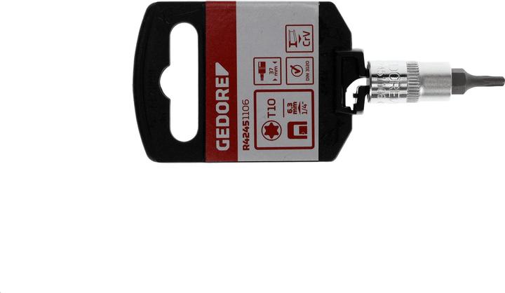 Produktbild Gedore Red red R42451106 Schraubendrehereinsatz 1/4" TX T10 Länge 37 mm (12 mm)