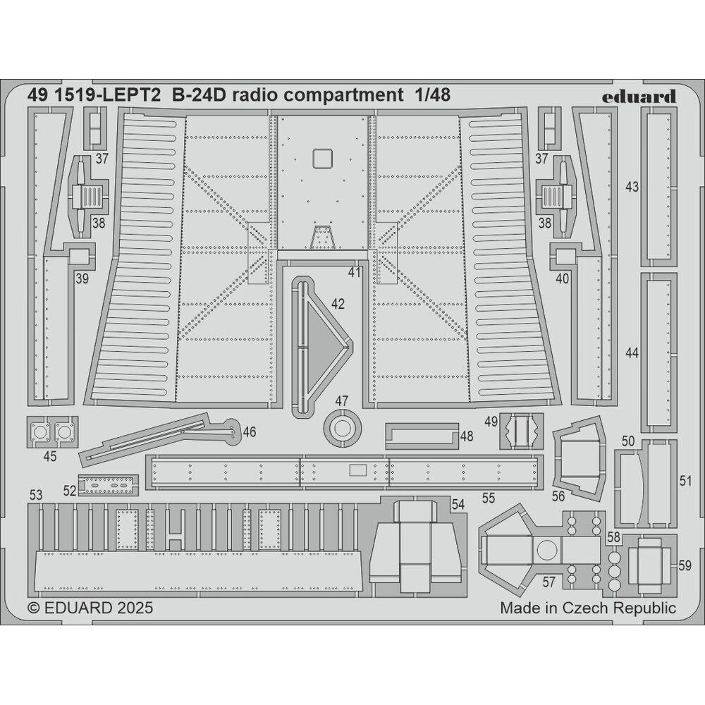 Eduard B-24D radio compartment HOBBY BOSS