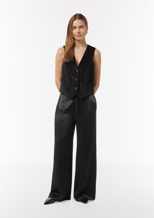 Actual product image Comma Hose Schlupfhose aus Satin mit elastischem Bund (34)