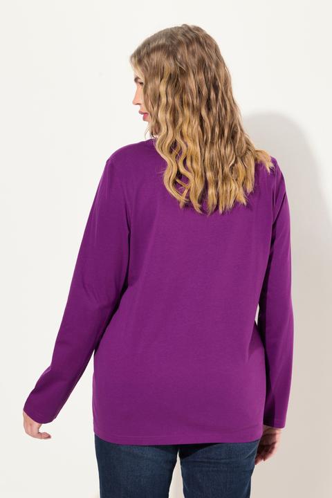 Produktbild Ulla Popken Shirt, Slim, V-Ausschnitt, Langarm (54)