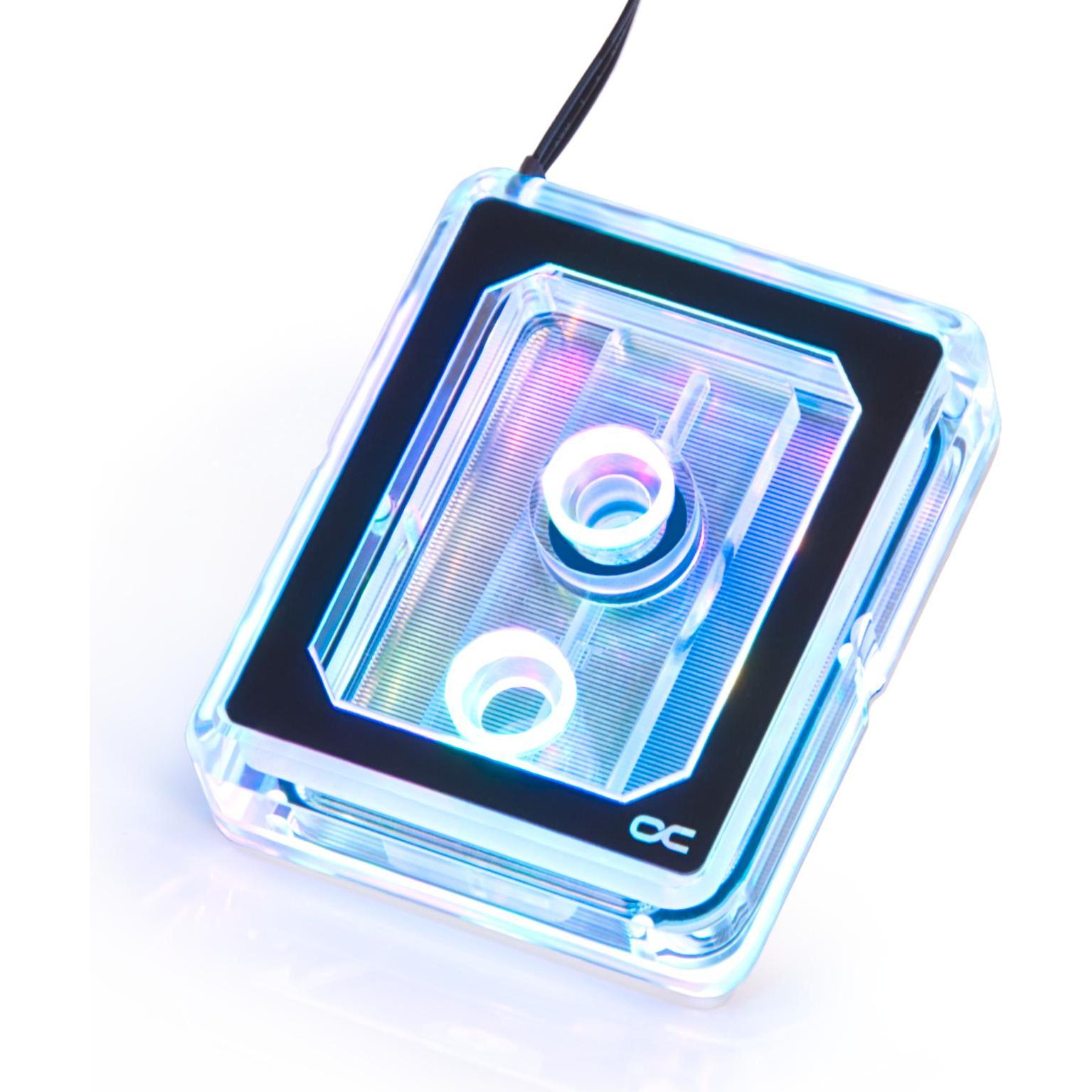 Alphacool Alphac Eisblo XPX Pro Aurora Light Plexi, CPU Wasserkühler, Weiss