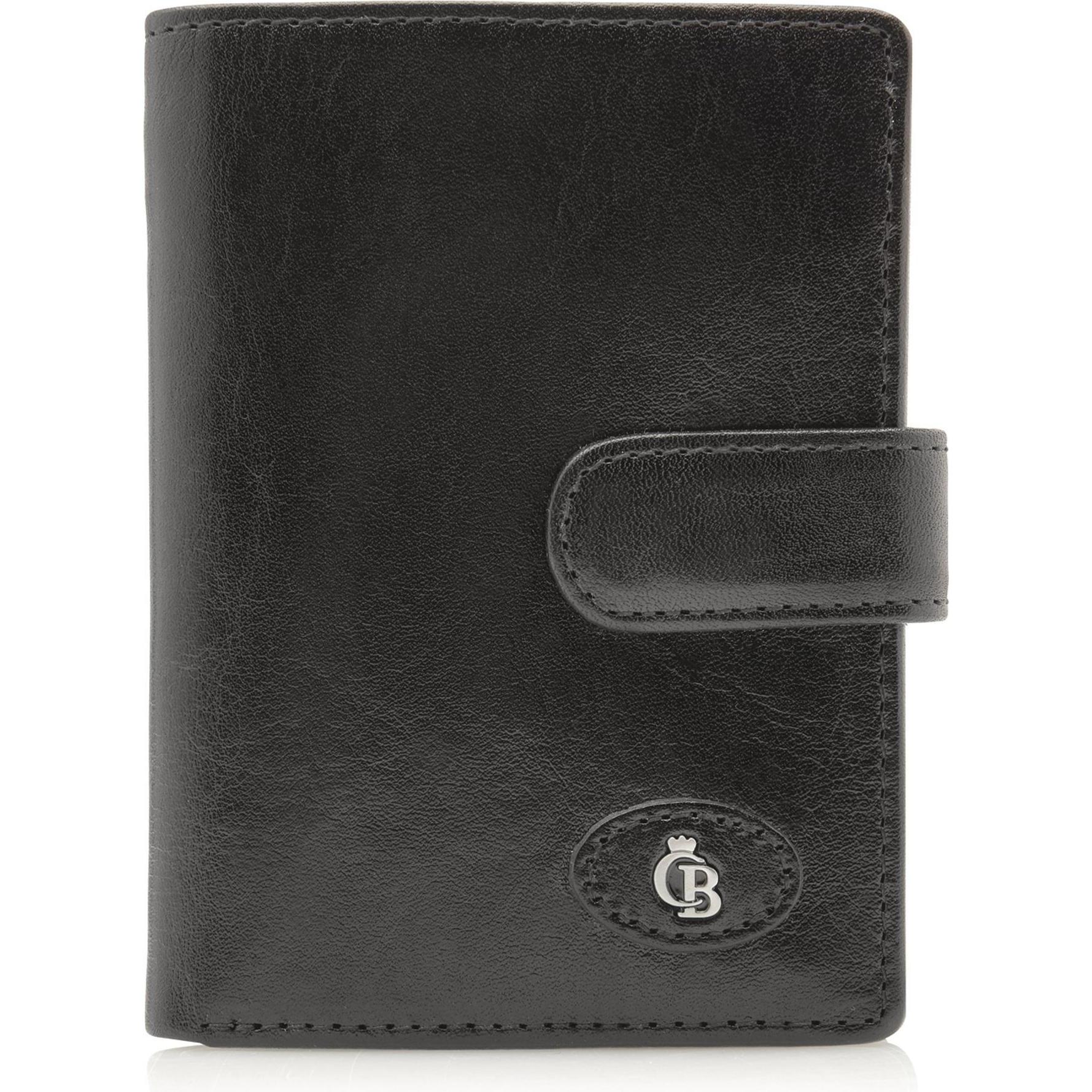 Castelijn & Beerens, Damen, Portemonnaie, Gaucho Geldbörse RFID Leder 9,5 cm, Schwarz