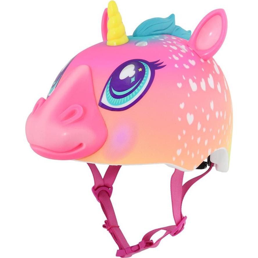 MGA Casco per bambini Junior C-Dere Super Rainbow Maize rosa taglia XS Toddler FS 3+ (48-52 cm) (nuovo)