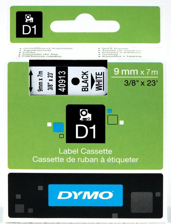 Actual product image Dymo S0720680 Standard Tape (0.90 cm, White, Black)